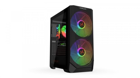 Obudowa Krux Vortex RGB przewiewna z wentylatorami 200 mm