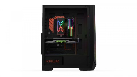 Obudowa Krux Vortex RGB przewiewna z wentylatorami 200 mm
