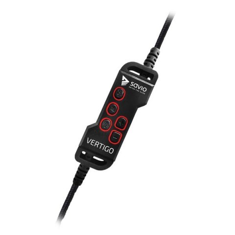 Słuchawki Gamingowe SAVIO Vertigo 7.1 USB z mikrofonem nauszne