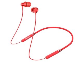 Słuchawki Lenovo HE05 douszne Bluetooth 5.0 czerwone bezprzewodowe