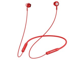 Słuchawki douszne Lenovo Bluetooth HE06 czerwone bezprzewodowe