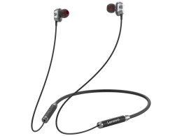 Słuchawki douszne Lenovo Bluetooth HE08 czarne bezprzewodowe stereo
