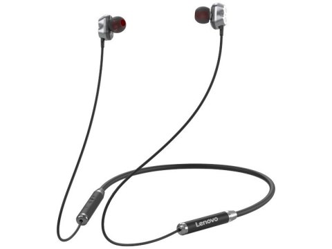 Słuchawki douszne Lenovo Bluetooth HE08 czarne bezprzewodowe stereo