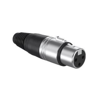 Złącze kablowe XLR 3-pinowe żeńskie PROCAB czarne adapter komputerowy