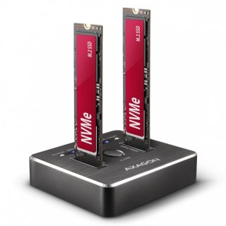 Stacja dokująca AXAGON ADSA-M2C NVMe Clone Master USB-C 10 Gbps dla 2 dysków