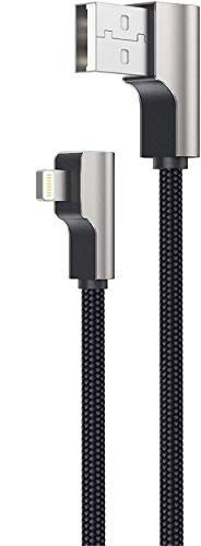 Kabel AUKEY CB-AL01 USB Lightning 2m czarny kątowy MFi ultraszybki