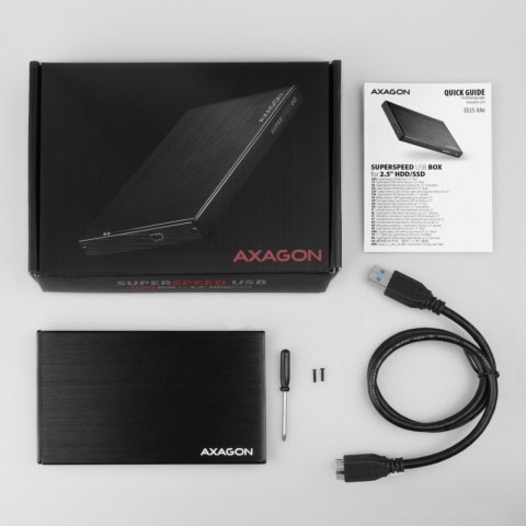 Obudowa zewnętrzna AXAGON EE25-XA6 USB 3.2 gen 1 aluminiowa 2.5"