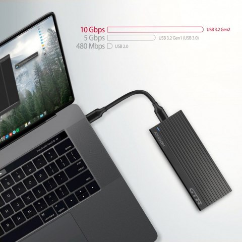 Obudowa AXAGON EEM2-GTR aluminiowa USB-C 3.2 Gen 2 dla M.2 NVMe SSD