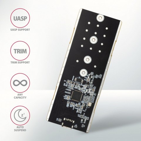Obudowa AXAGON EEM2-GTR aluminiowa USB-C 3.2 Gen 2 dla M.2 NVMe SSD