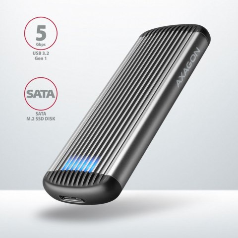 Obudowa zewnętrzna AXAGON EEM2-SA USB 3.2 Gen 1 aluminium M.2 SSD