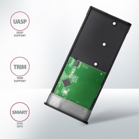 Obudowa zewnętrzna AXAGON EEM2-SBC aluminiowa USB-C 3.2 Gen 2 dla M.2 SATA SSD