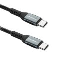 Kabel USB 2.0 typ C 100W QC 3.0 PD 1m czarny szybkie ładowanie