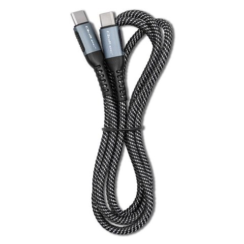 Kabel USB 2.0 typ C 100W QC 3.0 PD 1m czarny szybkie ładowanie