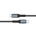 Kabel USB 2.0 typ C 100W QC 3.0 PD 1m czarny szybkie ładowanie