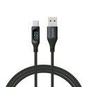 Kabel USB Savio CL-172 USB-C 60W z cyfrowym wyświetlaczem 1m