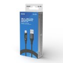 Kabel USB Savio CL-172 USB-C 60W z cyfrowym wyświetlaczem 1m