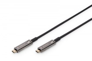 Kabel hybrydowy AOC USB 3.1 Typ C 4K 60Hz 15m czarny