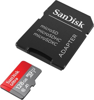 Karta SanDisk Ultra microSDXC 128GB 140MB/s A1 z adapterem SD
