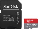 Karta SanDisk Ultra microSDXC 64GB 140MB/s A1 z adapterem SD