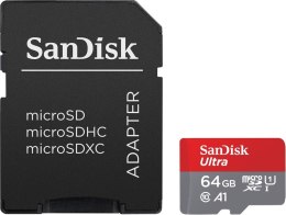 Karta SanDisk Ultra microSDXC 64GB 140MB/s A1 z adapterem SD