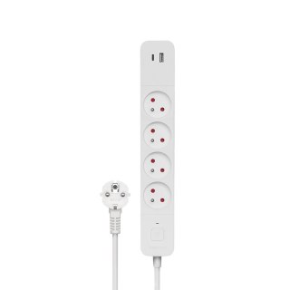 Listwa zasilająca Savio LZ-11 przeciwprzepięciowa 4 gniazda USB-A USB-C 1.5m
