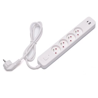 Listwa zasilająca Savio LZ-11 przeciwprzepięciowa 4 gniazda USB-A USB-C 1.5m