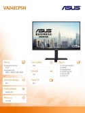 Monitor Asus VA24ECPSN 23,8 cala FHD matowy z głośnikami