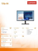 Monitor Lenovo ThinkVision T27p-30 27 cali 4K z matową matrycą
