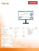 Monitor Lenovo ThinkVision T32h-30 31.5'' 2560x1440 matowy z pivotem