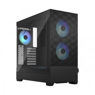 Obudowa Fractal Design Pop Air TG Clear Tint RGB czarna Midi Tower z hartowanym szkłem