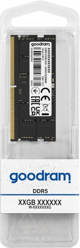 Pamięć GOODRAM DDR5 SODIMM 16GB 4800 CL40 wydajna RAM