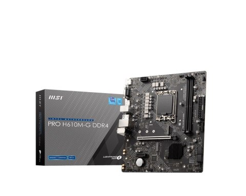 Płyta główna MSI PRO H610M-G s1700 DDR4 mATX z HDMI i DP