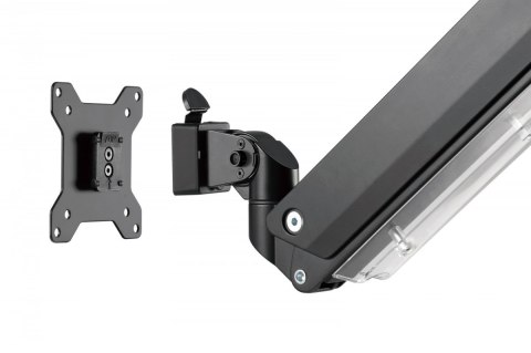 Ramię biurkowe Digitus 1xLCD max 35'' sprężyna gazowa 15kg ergonomic