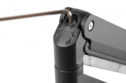 Ramię biurkowe Digitus 1xLCD max 35'' sprężyna gazowa 15kg ergonomic