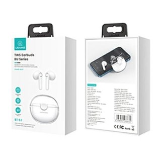 Słuchawki Bluetooth 5.1 TWS USAMS BU Series lekkie douszne z redukcją szumów