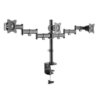 Uchwyt LogiLink na 3 monitory 13-27 cali biurkowy max 24 kg