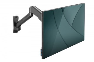 Uchwyt ścienny Digitus 1xLCD do monitora max 32" obrotowy z gazową sprężyną