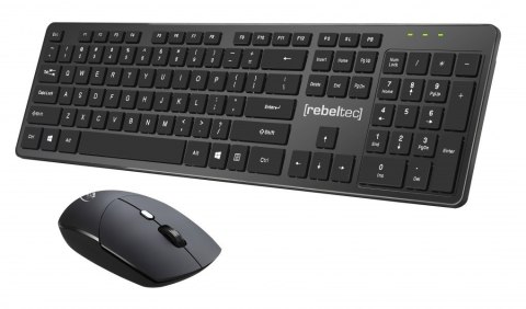 Zestaw bezprzewodowy klawiatura mysz Rebeltec MAXIM 2,4GHz 10m QWERTY