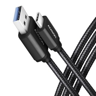 Kabel USB-C USB-A AXAGON BUCM3-AM20AB 2m 3A SuperSpeed czarny