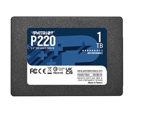 Dysk SSD Patriot P220 1TB 550 500MB/s SATA III 2.5 cala wydajny