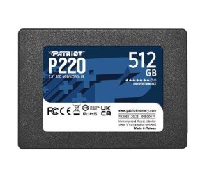 Dysk SSD Patriot P220 512GB SATA III 2.5'' 550MB/s 500MB/s wydajny