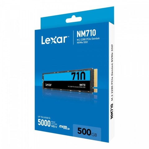 Dysk SSD Lexar NM710 500GB NVMe M.2 5000MB/s szybki wewnętrzny