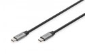 Kabel USB 3.0 Typ C M/M 1m 60W 5Gbps czarny do ładowania i transmisji