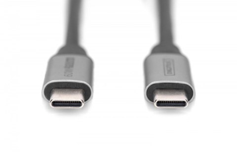 Kabel USB 3.0 Typ C M/M 1m 60W 5Gbps czarny do ładowania i transmisji