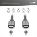 Kabel USB 3.0 Typ C M/M 1m 60W 5Gbps czarny do ładowania i transmisji