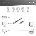 Kabel USB 3.0 Typ C M/M 1m 60W 5Gbps czarny do ładowania i transmisji