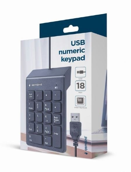 Klawiatura numeryczna Gembird KPD-U-03 przewodowa USB kompaktowa