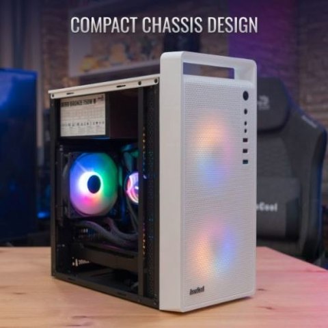 Obudowa AeroCool CS-109 RGB Mini Tower biała z USB 3.0