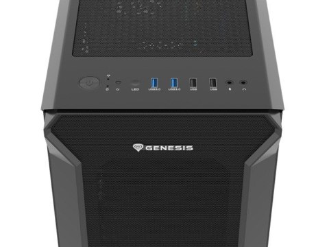 Obudowa Genesis Irid 505F Midi Tower z oknem USB 3.0 z 5 wentylatorami