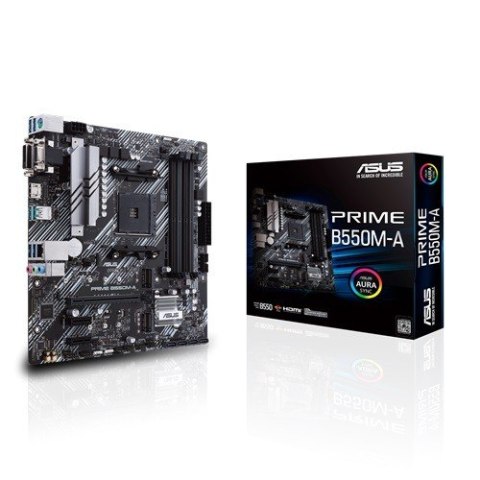 Płyta główna Asus PRIME B550M-A AM4 mATX z RGB 4DDR4 DVI-D HDMI M.2